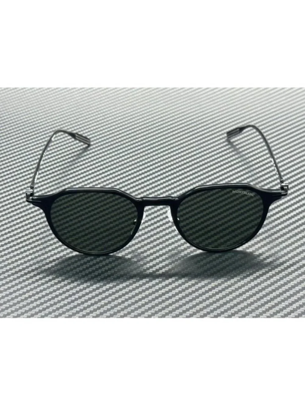 New Montblanc Men Black Sunglasses 49-20-145
